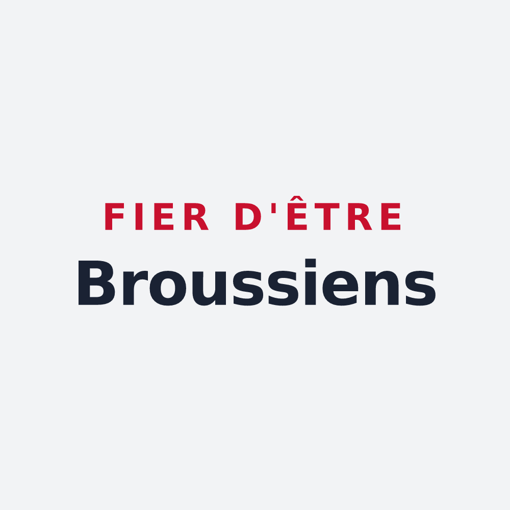 Poster « Fier d'être Broussiens » — design pour Brousse