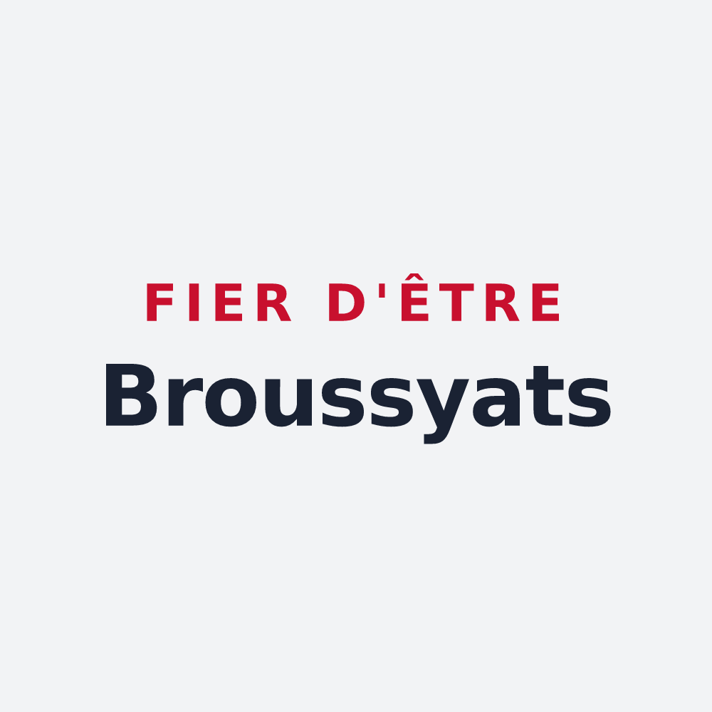 Poster « Fier d'être Broussyats » — design pour Broussy-le-Grand