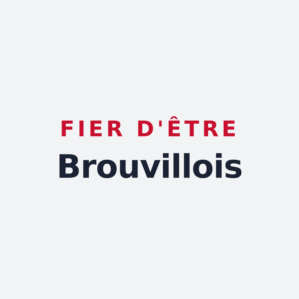 Poster « Fier d'être Brouvillois » — design pour Brouvelieures