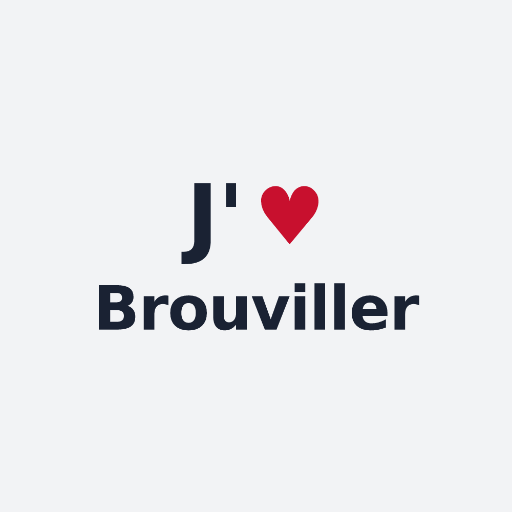 Poster personnalisé Brouviller — design J'aime Brouviller