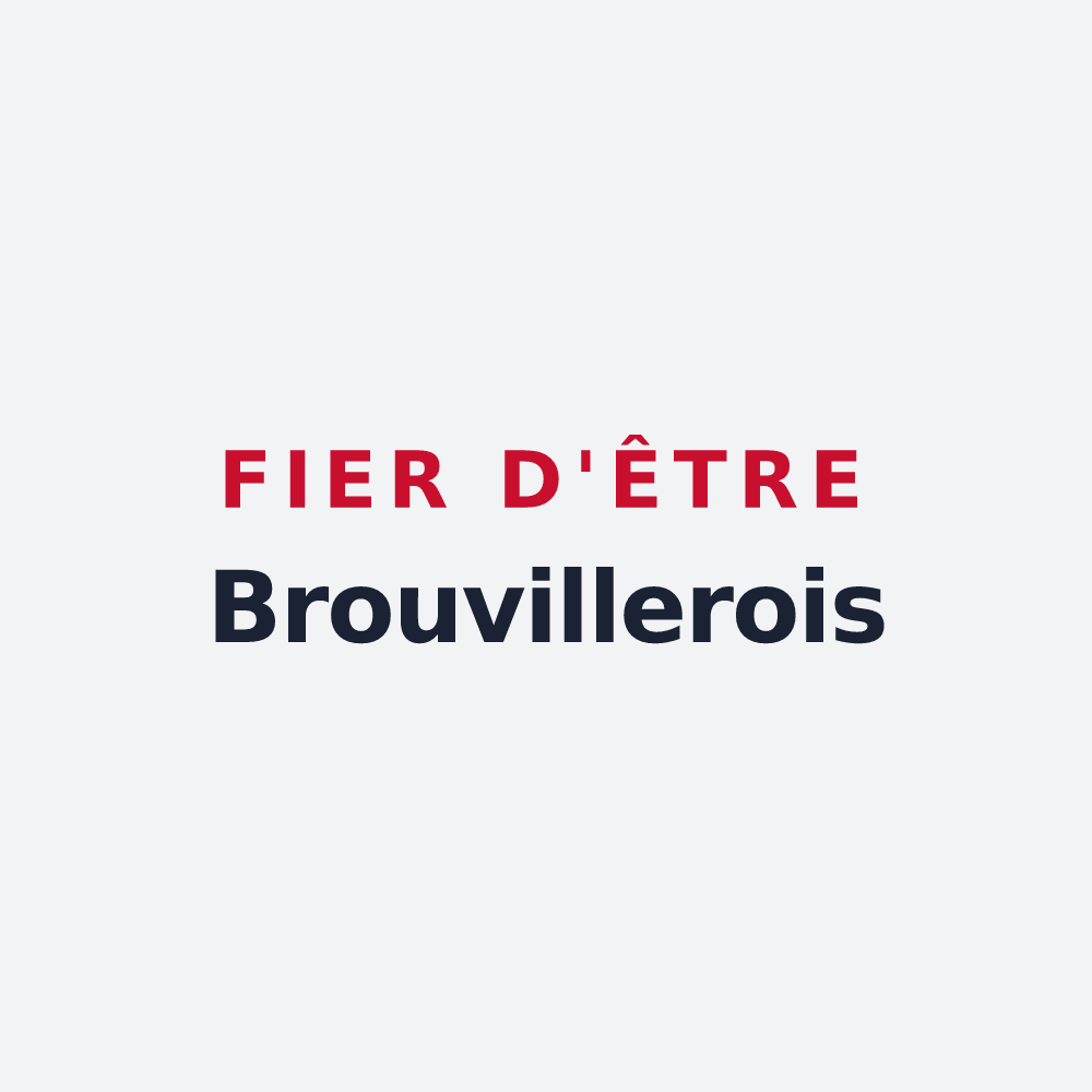 Poster « Fier d'être Brouvillerois » — design pour Brouviller