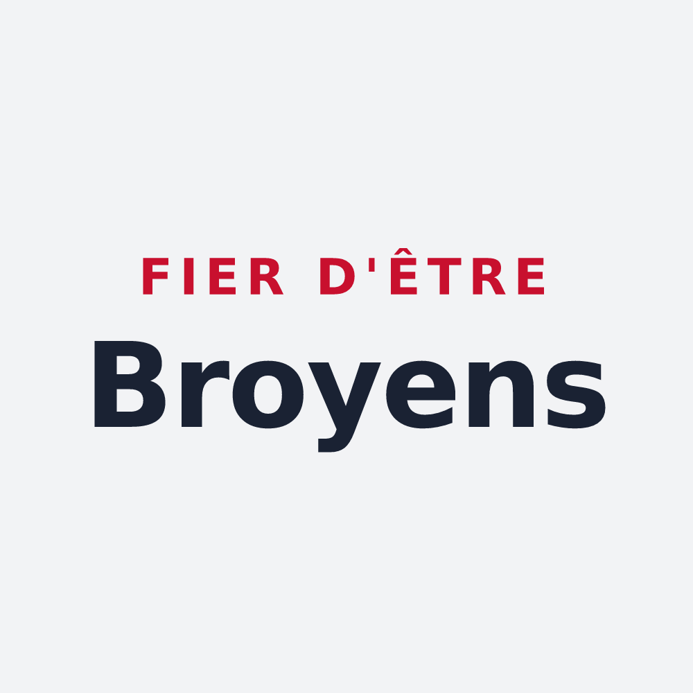 Poster « Fier d'être Broyens » — design pour Broye