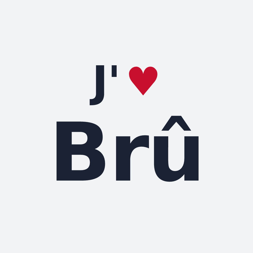 Poster personnalisé Brû — design J'aime Brû