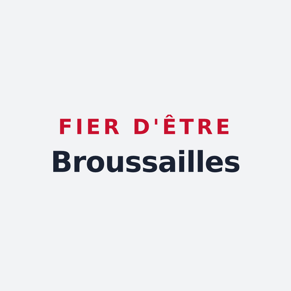Poster « Fier d'être Broussailles » — design pour Brû