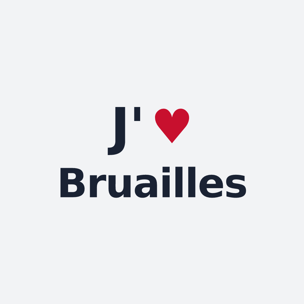 Poster personnalisé Bruailles — design J'aime Bruailles