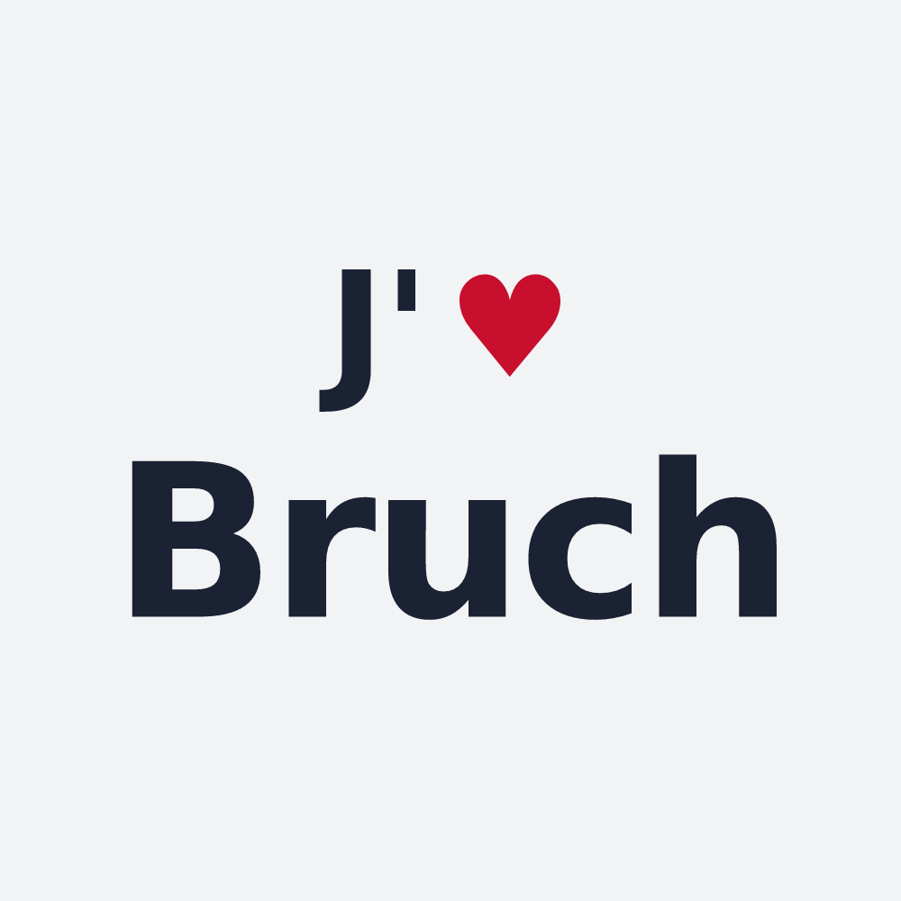 Poster personnalisé Bruch — design J'aime Bruch