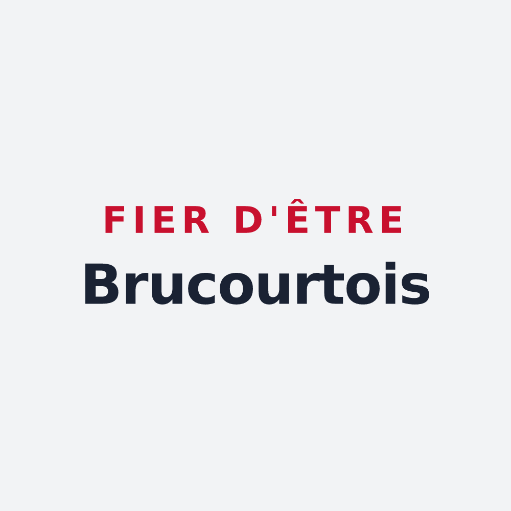 Poster « Fier d'être Brucourtois » — design pour Brucourt