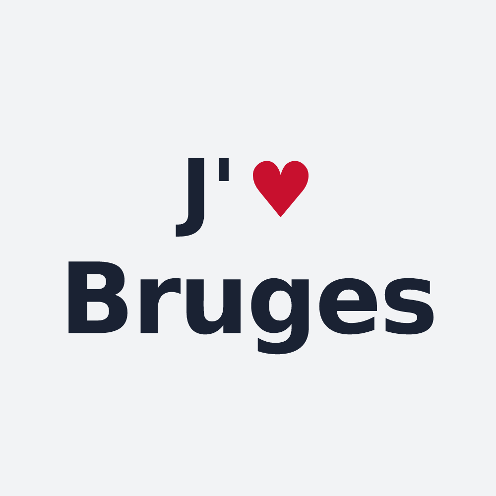 Poster personnalisé Bruges — design J'aime Bruges