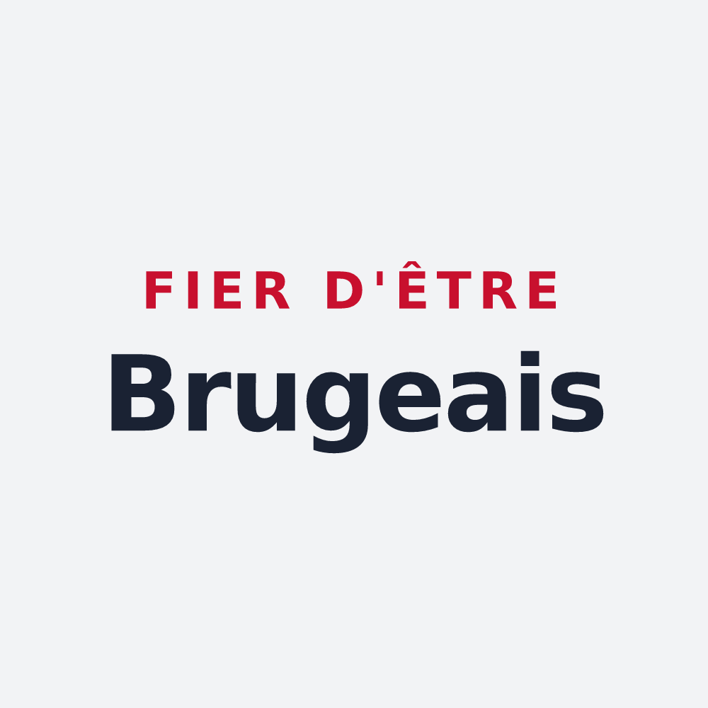 Poster « Fier d'être Brugeais » — design pour Bruges