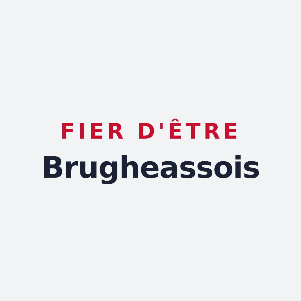 Poster « Fier d'être Brugheassois » — design pour Brugheas