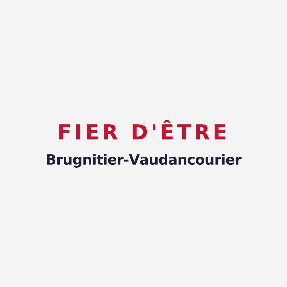 Poster « Fier d'être Brugnitier-Vaudancourier » — design pour Brugny-Vaudancourt