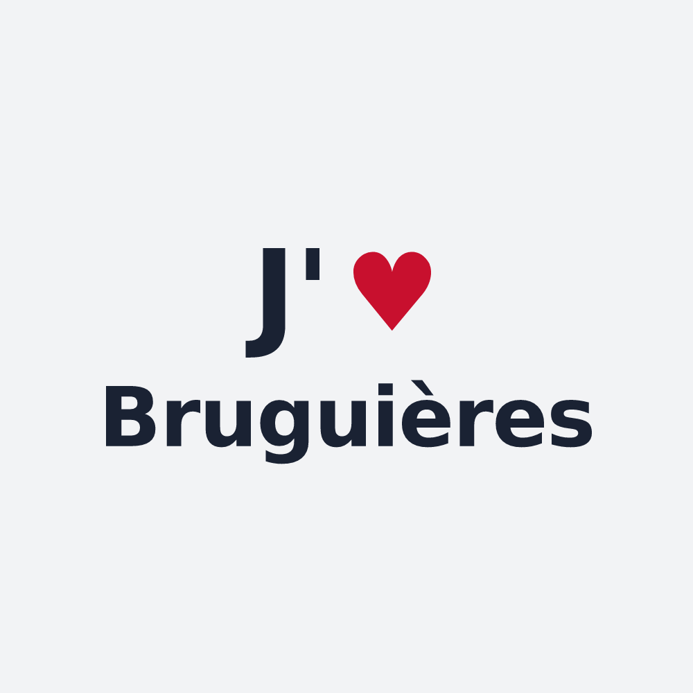 Poster personnalisé Bruguières — design J'aime Bruguières