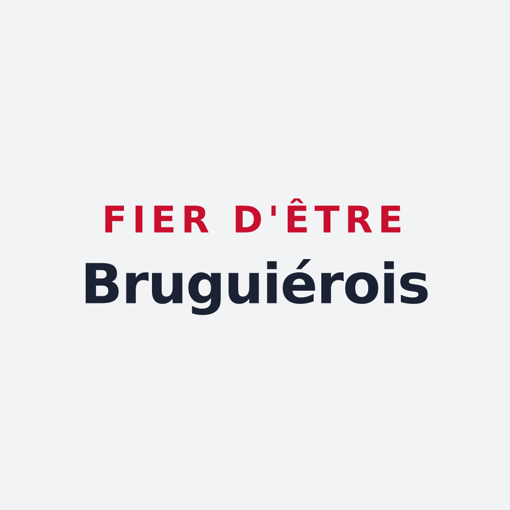 Poster « Fier d'être Bruguiérois » — design pour Bruguières