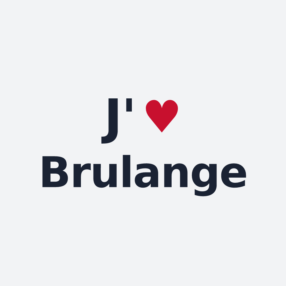 Poster personnalisé Brulange — design J'aime Brulange