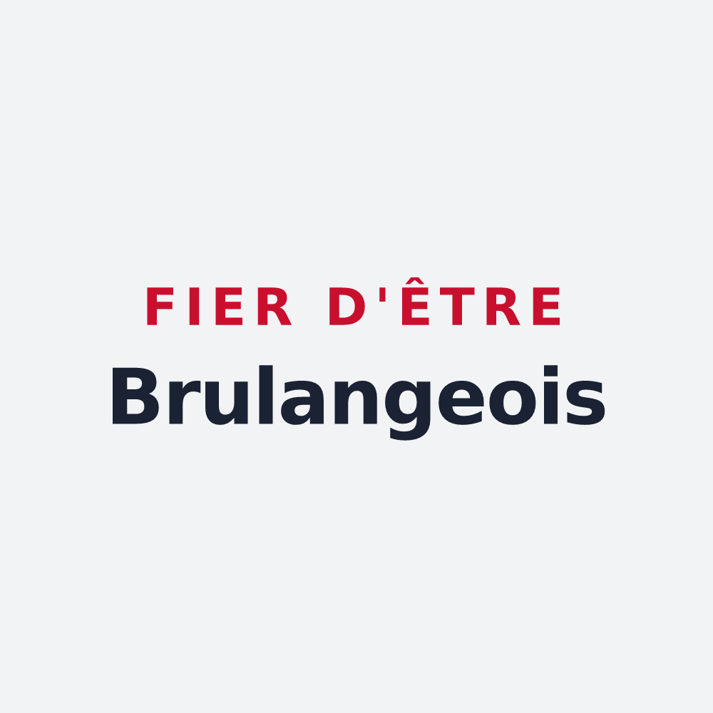 Poster « Fier d'être Brulangeois » — design pour Brulange
