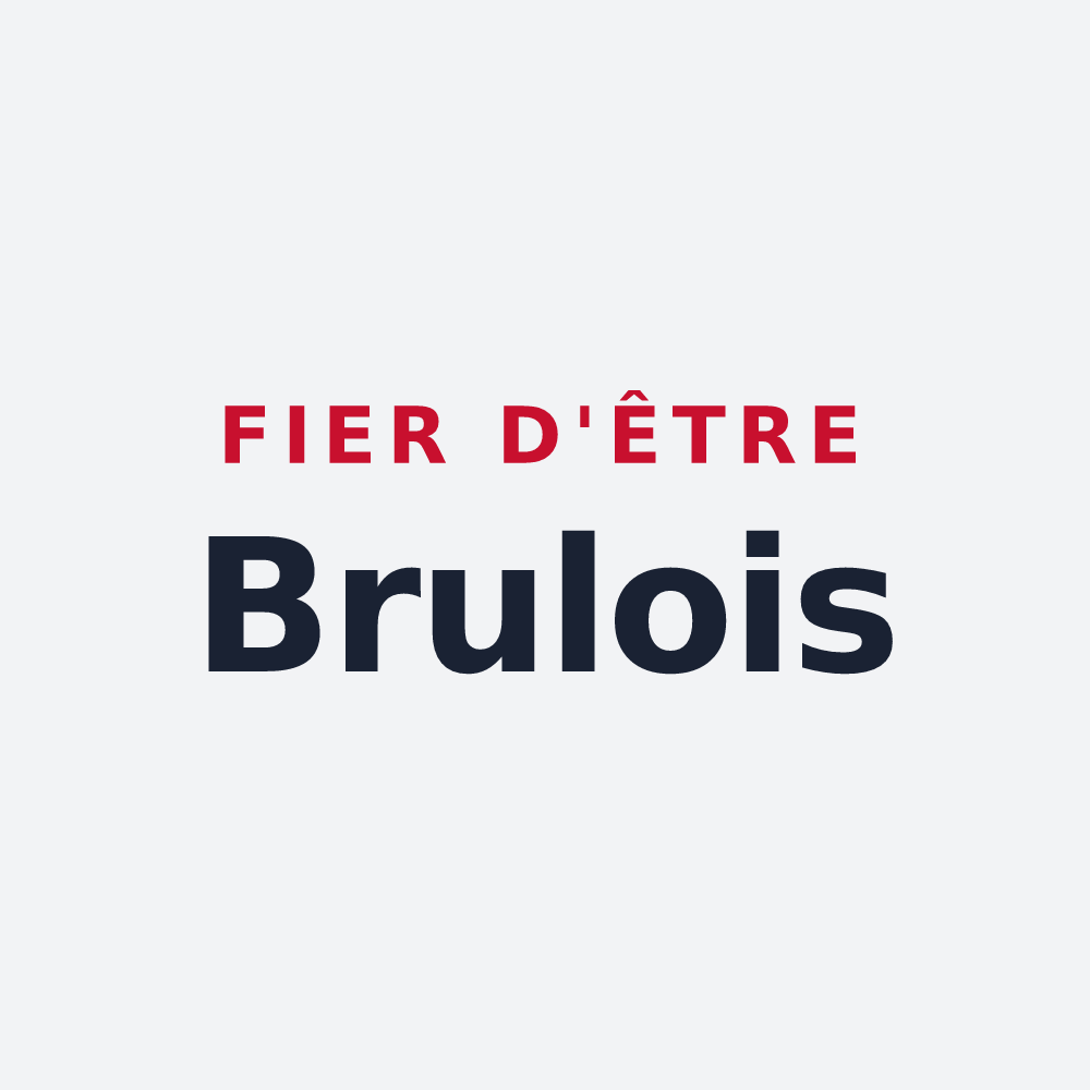 Poster « Fier d'être Brulois » — design pour Bruley