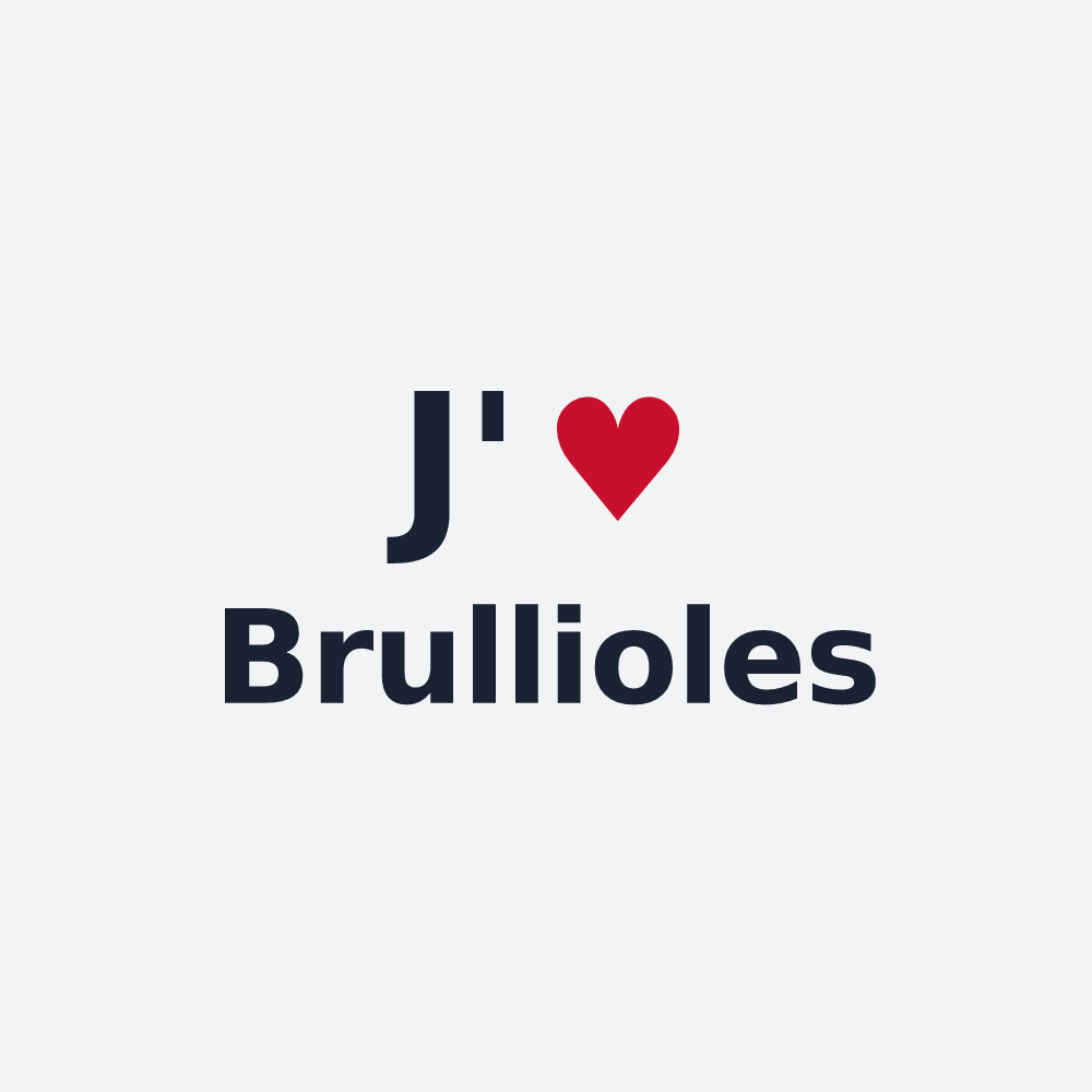 Poster personnalisé Brullioles — design J'aime Brullioles