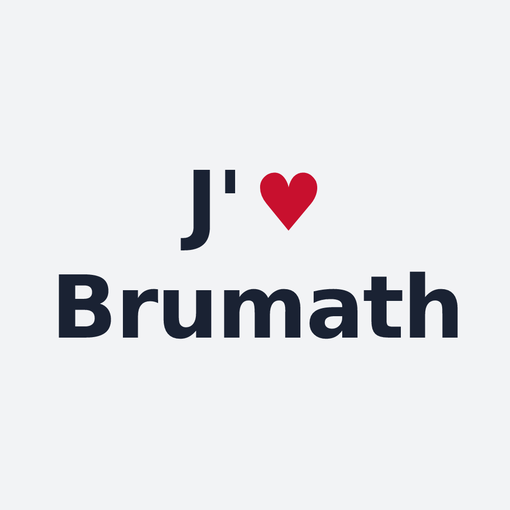 Poster personnalisé Brumath — design J'aime Brumath