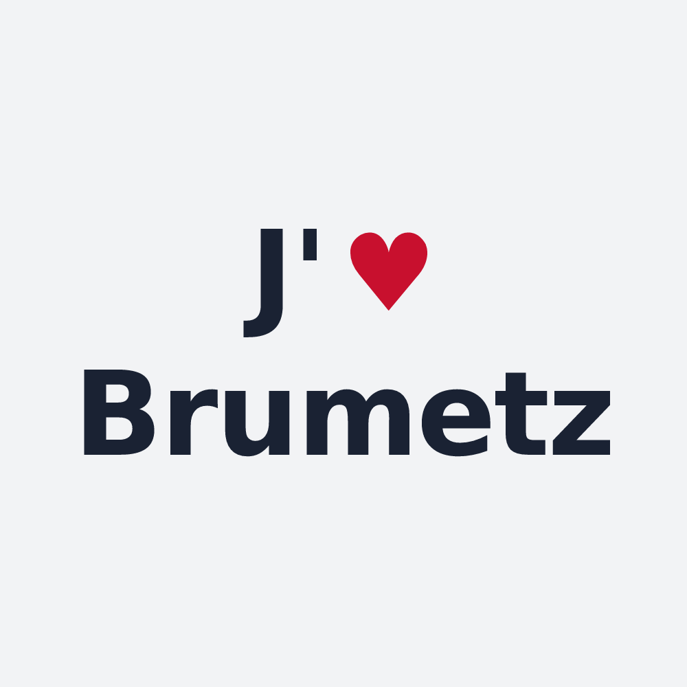 Poster personnalisé Brumetz — design J'aime Brumetz