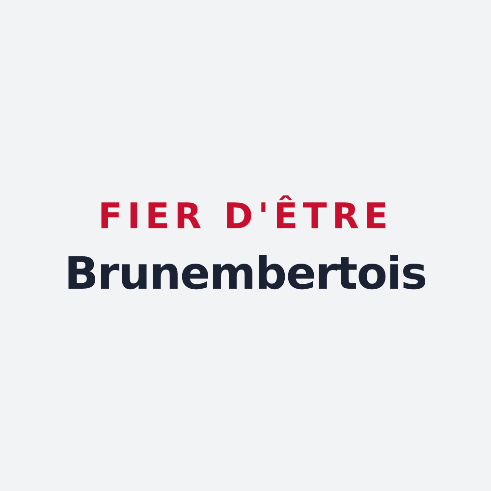 Poster « Fier d'être Brunembertois » — design pour Brunembert
