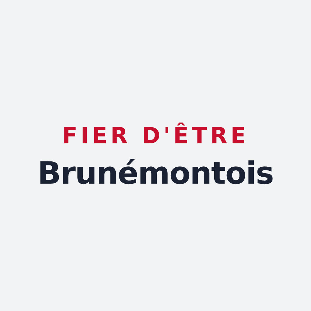 Poster « Fier d'être Brunémontois » — design pour Brunémont