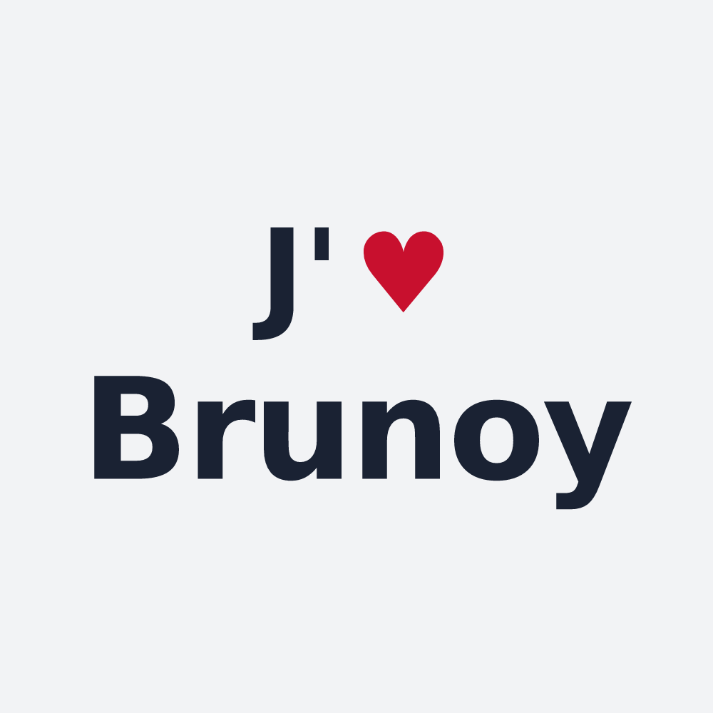 Poster personnalisé Brunoy — design J'aime Brunoy