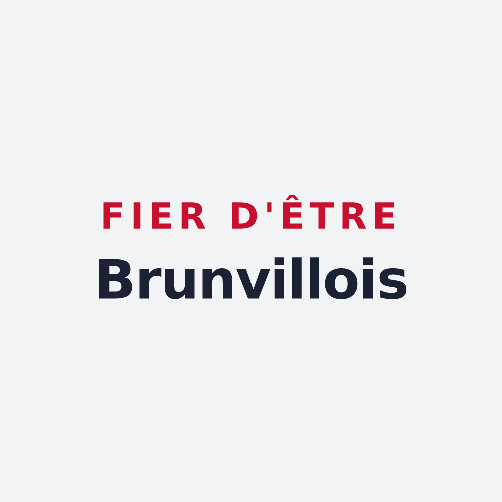 Poster « Fier d'être Brunvillois » — design pour Brunvillers-la-Motte