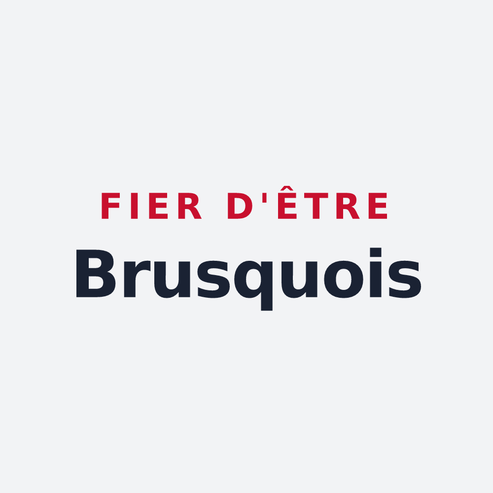 Poster « Fier d'être Brusquois » — design pour Brusque