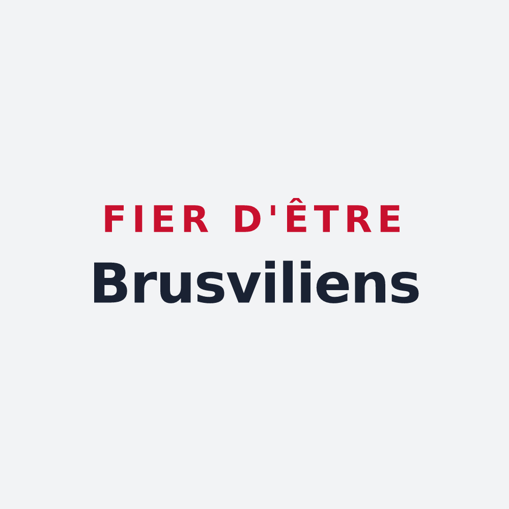 Poster « Fier d'être Brusviliens » — design pour Brusvily
