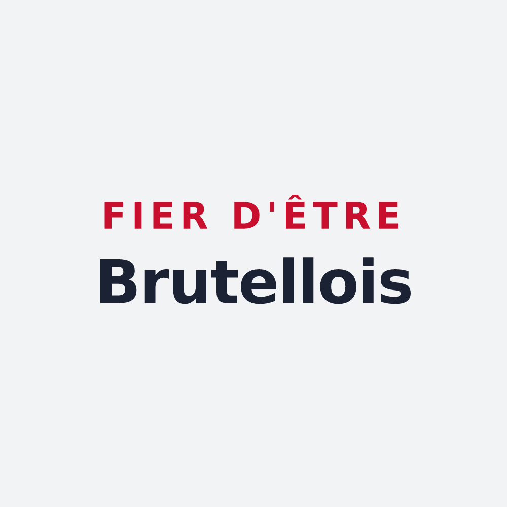Poster « Fier d'être Brutellois » — design pour Brutelles