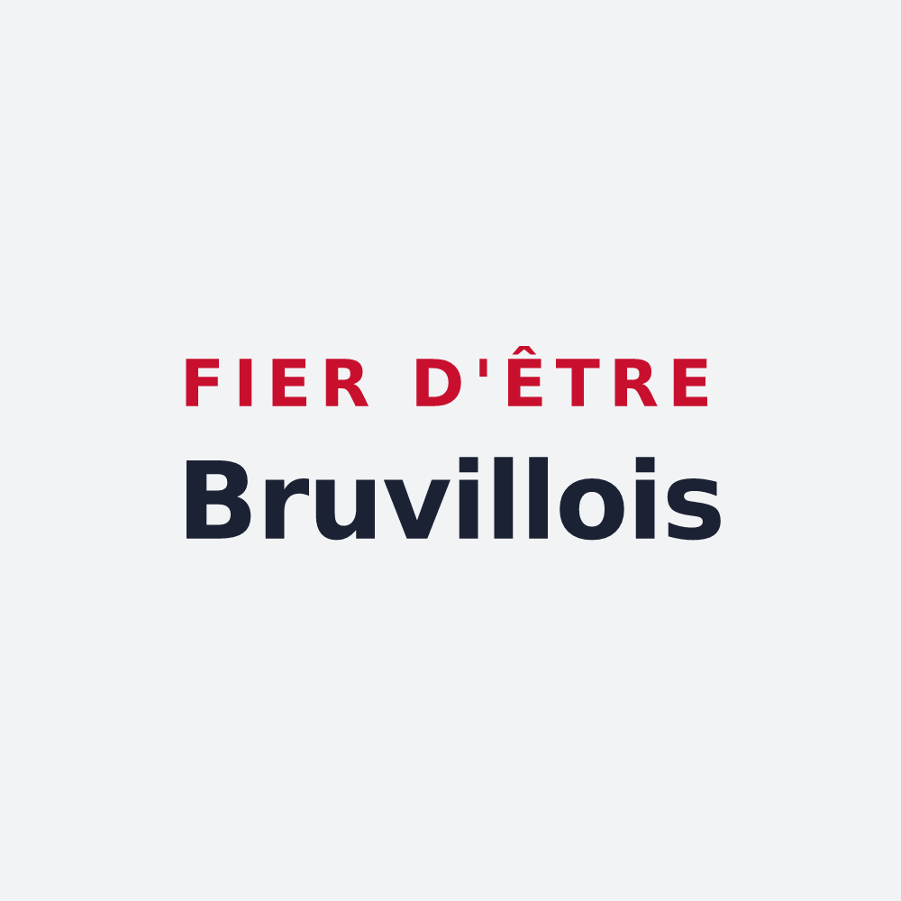 Poster « Fier d'être Bruvillois » — design pour Bruville