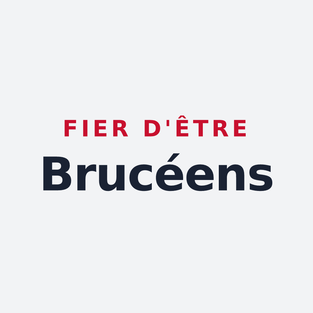 Poster « Fier d'être Brucéens » — design pour Brux