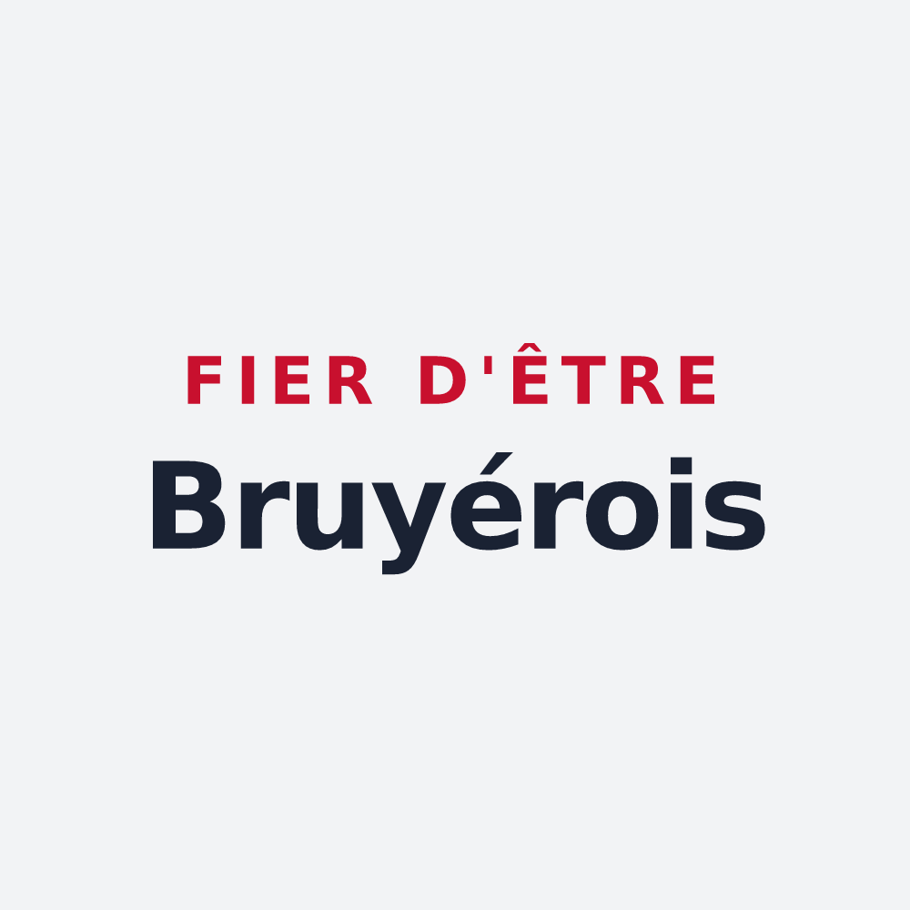 Poster « Fier d'être Bruyérois » — design pour Bruyères-le-Châtel