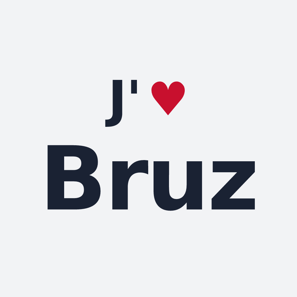 Poster personnalisé Bruz — design J'aime Bruz