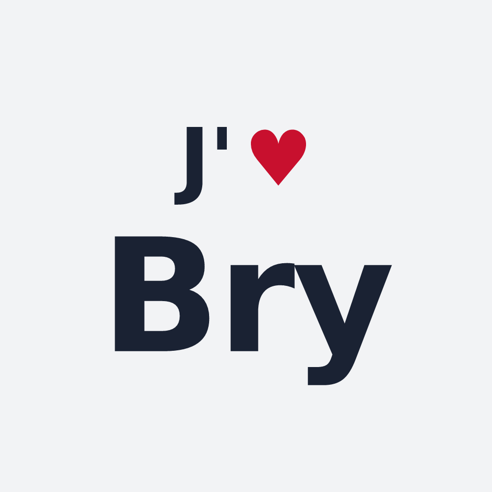 Poster personnalisé Bry — design J'aime Bry