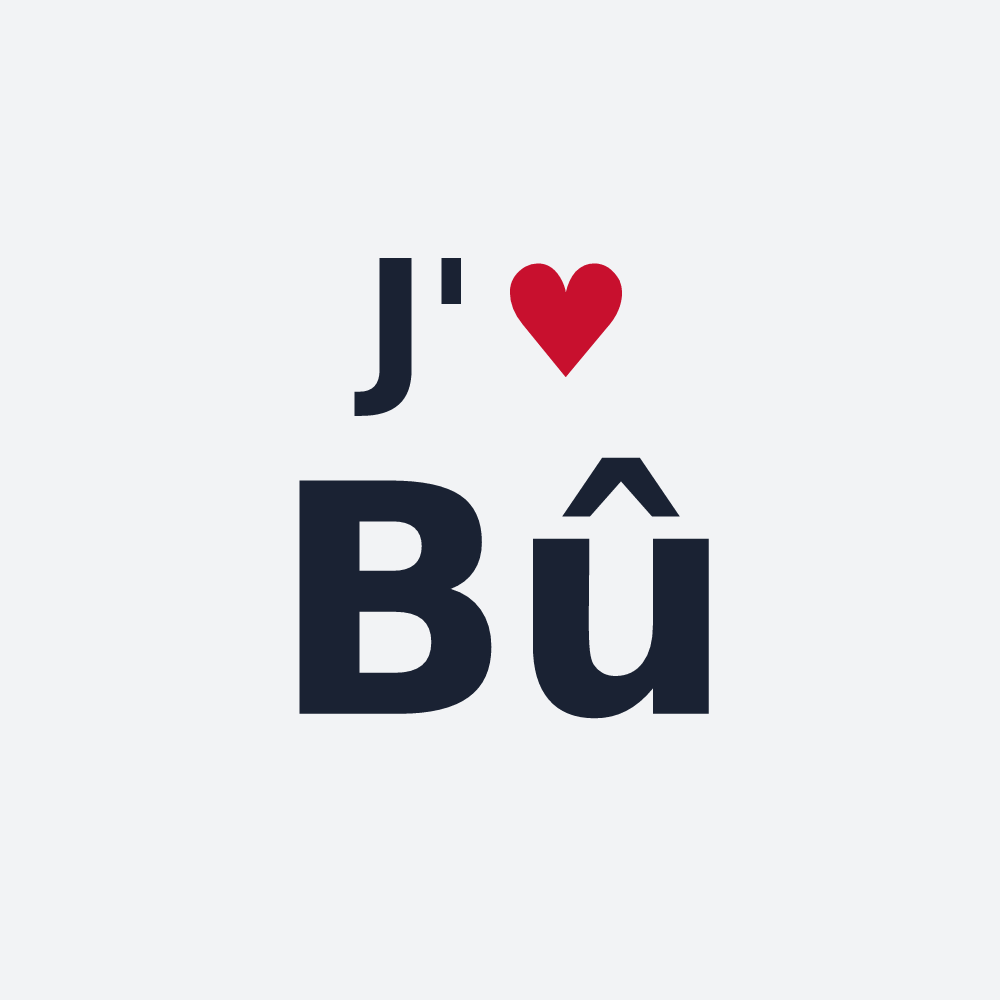 Poster personnalisé Bû — design J'aime Bû
