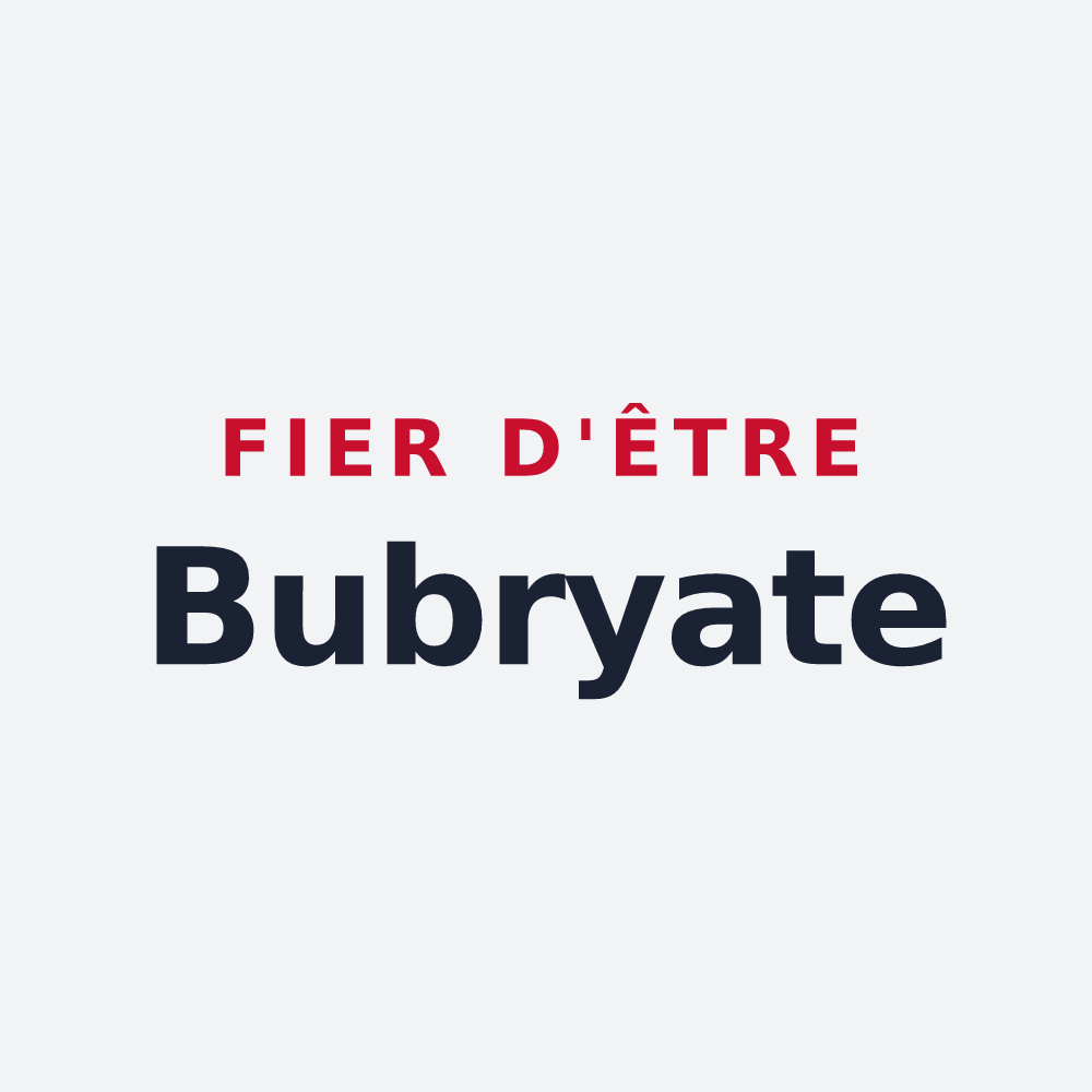Poster « Fier d'être Bubryate » — design pour Bubry