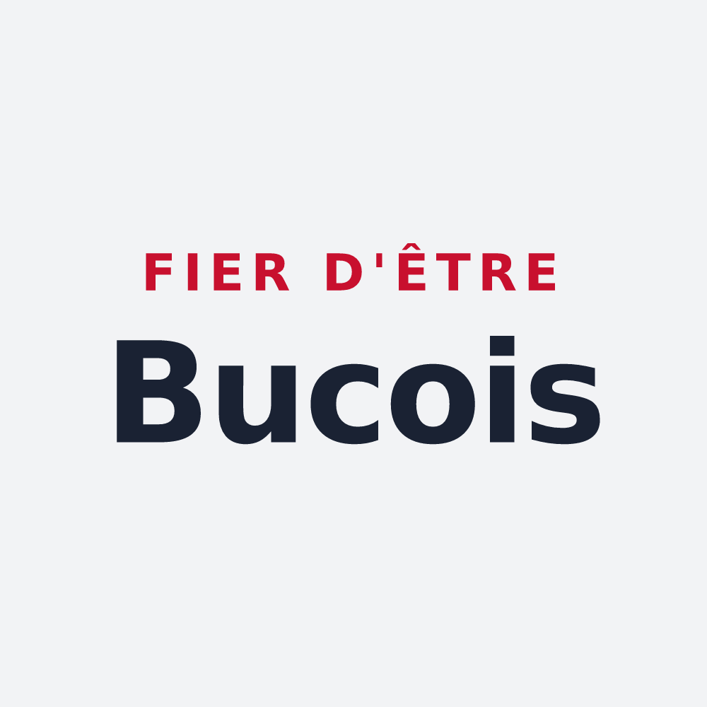 Poster « Fier d'être Bucois » — design pour Buc