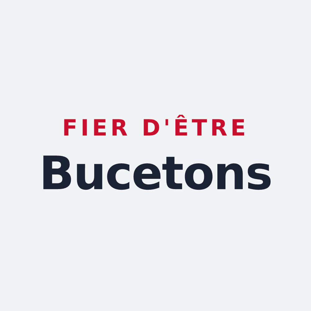 Poster « Fier d'être Bucetons » — design pour Bucey-en-Othe