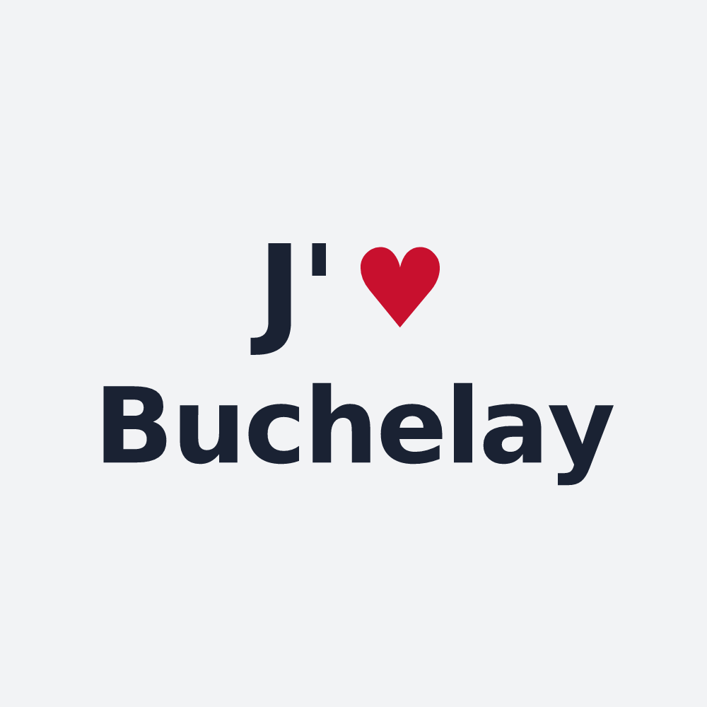 Poster personnalisé Buchelay — design J'aime Buchelay