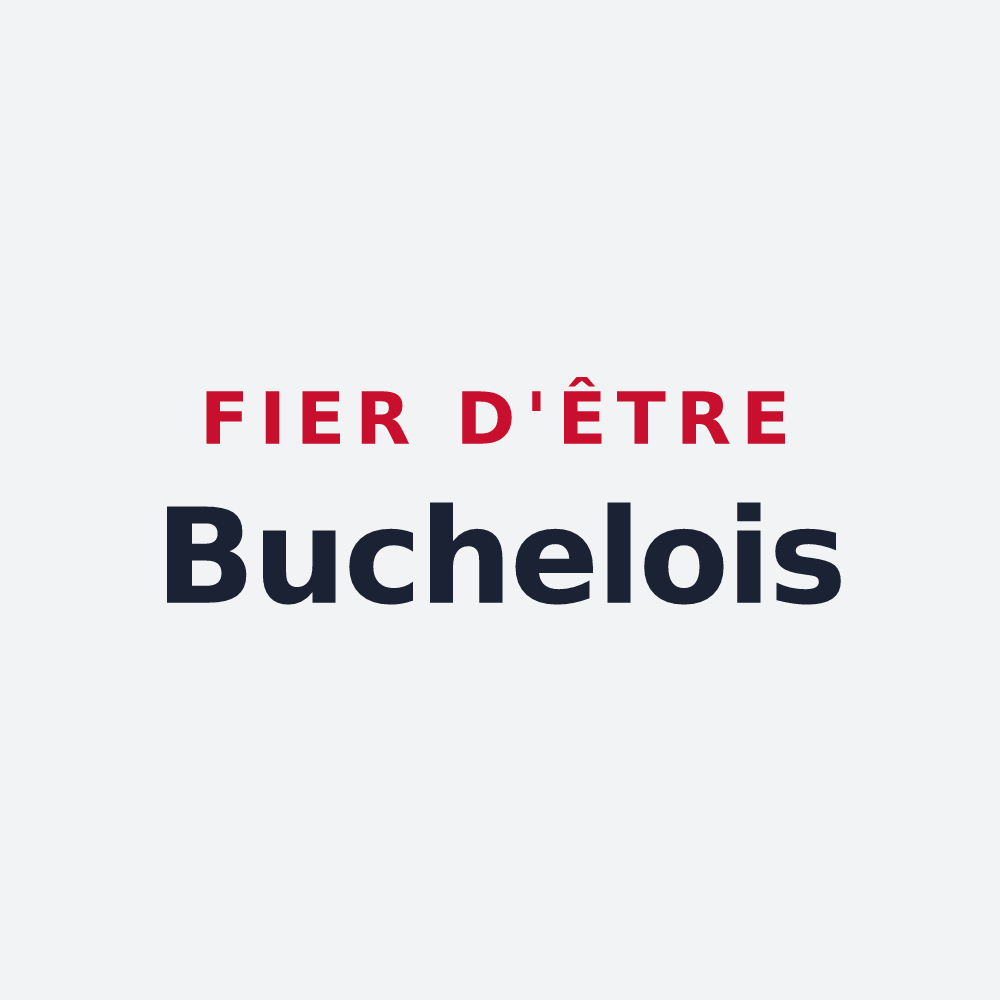 Poster « Fier d'être Buchelois » — design pour Buchelay