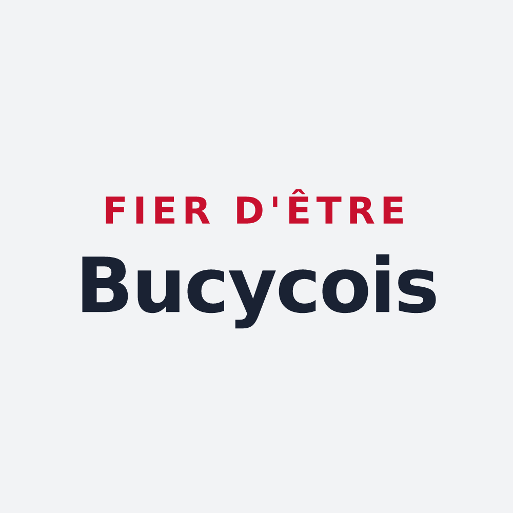 Poster « Fier d'être Bucycois » — design pour Bucy-le-Long