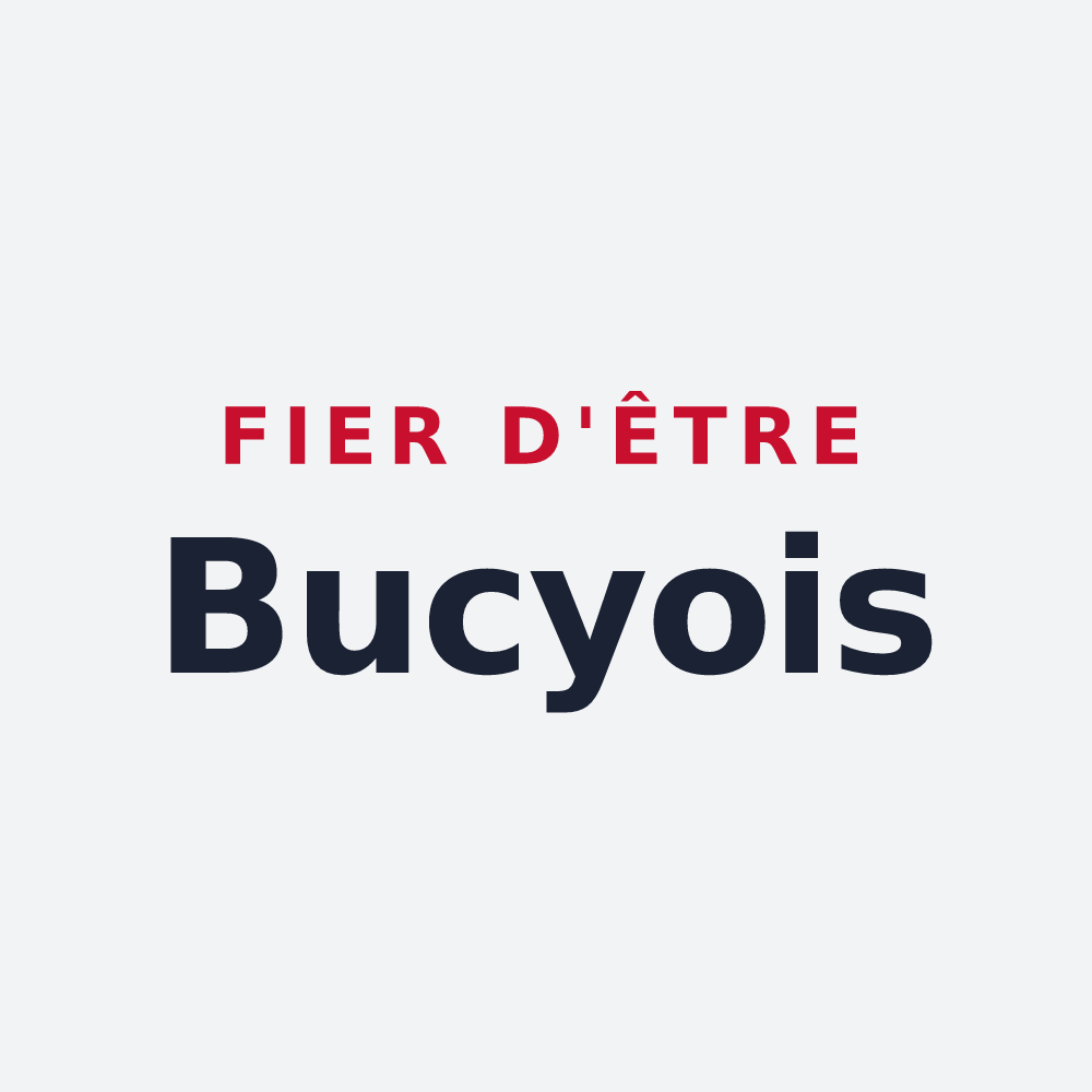Poster « Fier d'être Bucyois » — design pour Bucy-lès-Cerny