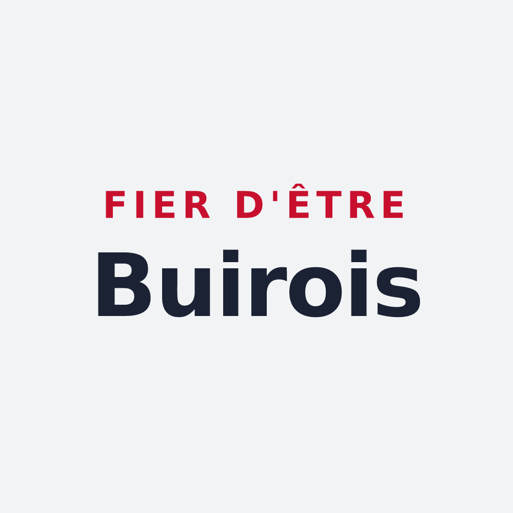 Poster « Fier d'être Buirois » — design pour Buire-au-Bois