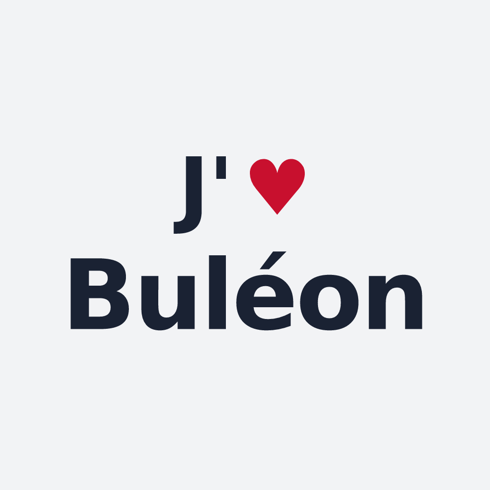 Poster personnalisé Buléon — design J'aime Buléon
