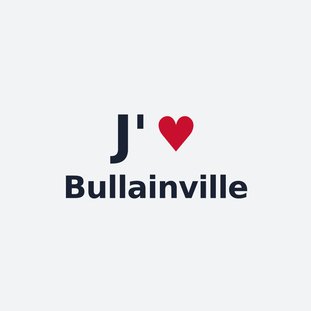 Poster personnalisé Bullainville — design J'aime Bullainville