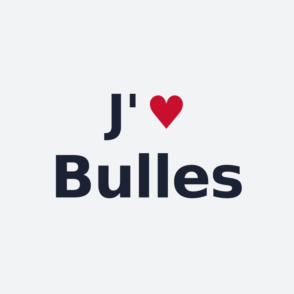 Poster personnalisé Bulles — design J'aime Bulles