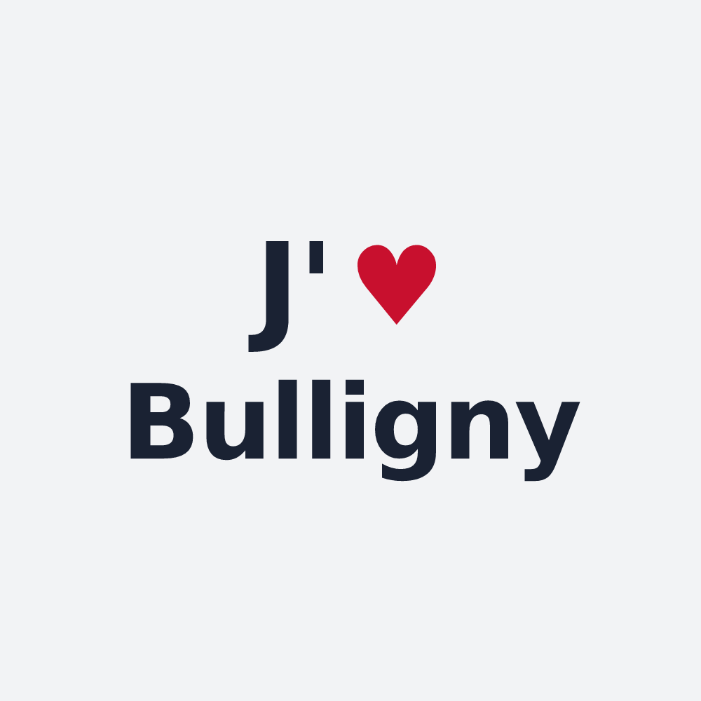Poster personnalisé Bulligny — design J'aime Bulligny