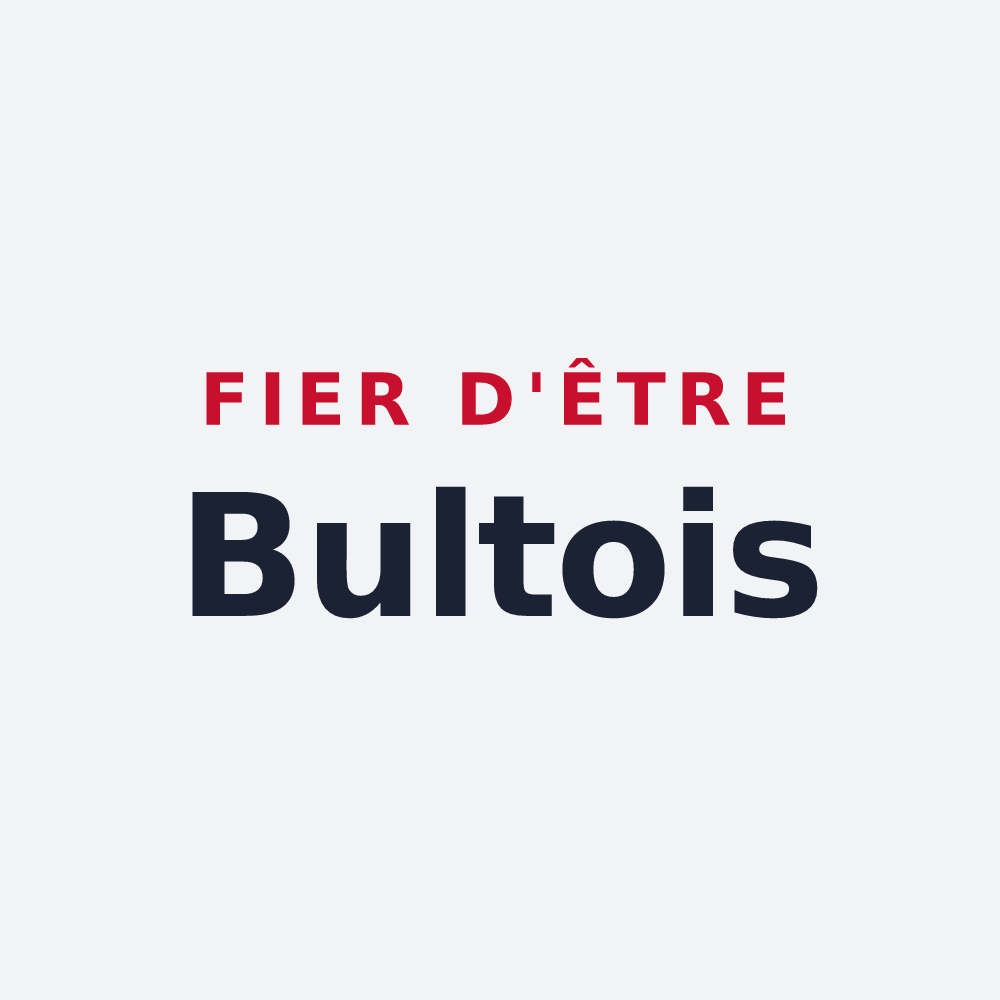 Poster « Fier d'être Bultois » — design pour Bult