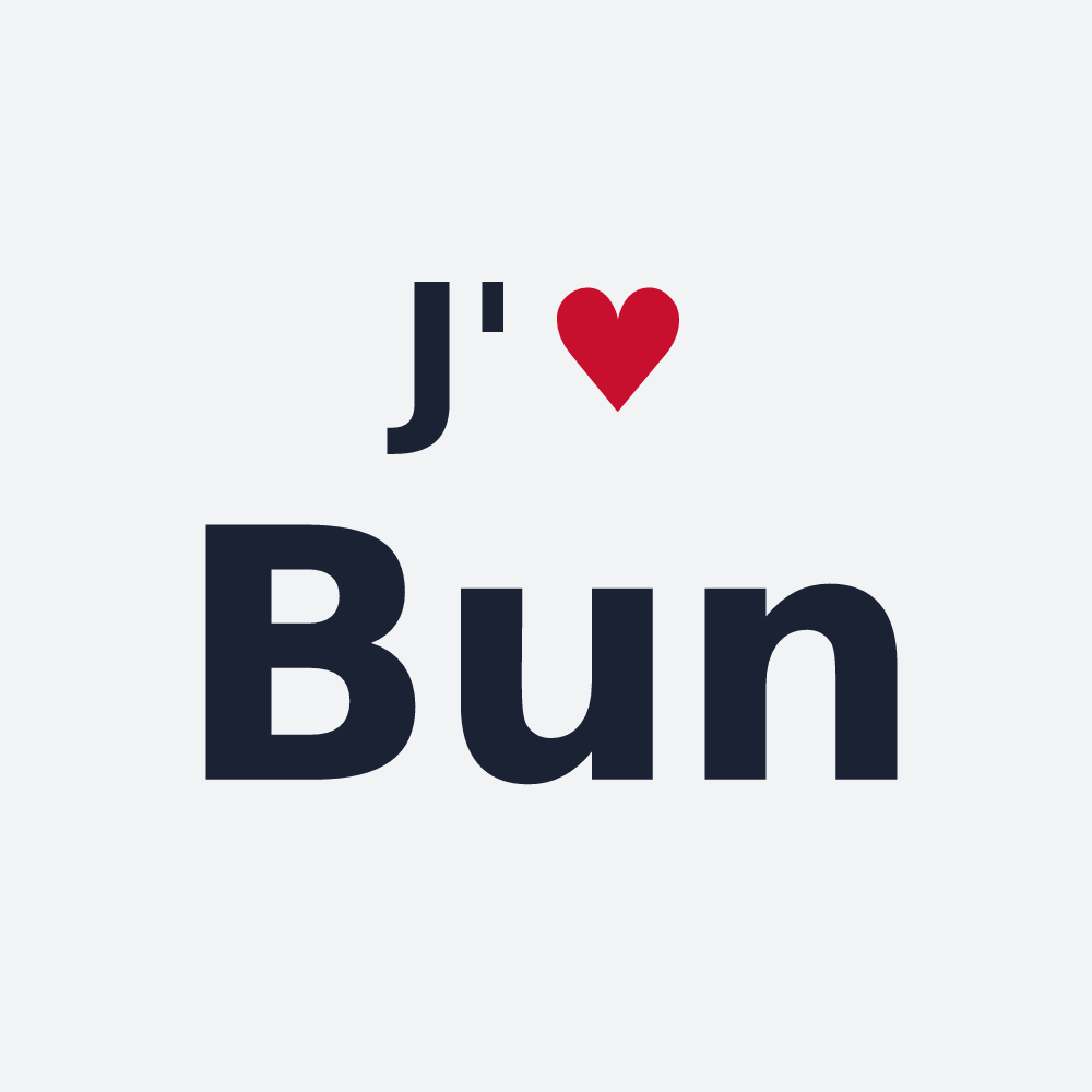 Poster personnalisé Bun — design J'aime Bun